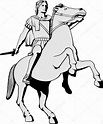 Ilustración de Alejandro Magno montando su estatua de caballo en ...