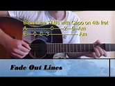 GUITAR-Tutorial:"Fade Out Lines" / BASS+Chords+TABs/Easy - YouTube