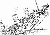 Titanic coloring pages to download and print for free