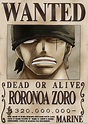 One Piece - Wanted Poster - Zoro (New World) - Walmart.com