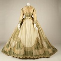 Dress | French | Moda vitoriana, Moda histórica, Vestidos vitorianos