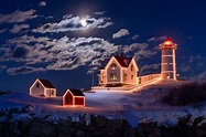 Pin by Joanna on Christmas | Lighthouse, Beautiful lighthouse, York beach