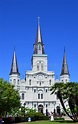 Catedral De San Luis En La Plaza Jackson, Nueva Orleans, Luisiana ...