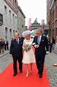 Belgium's Crown Prince Philippe escorts Philippe de Riquet de Caraman ...