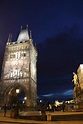 Old Town Bridge Tower at night - DomesticAdventurer