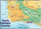 Map Of California Showing Santa Barbara - Printable Maps