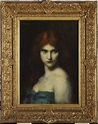 Jean-Jacques Henner (French, 1829–1905) Study of a head of a woman, ca ...