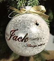 Personalized Memorial Christmas Ornament