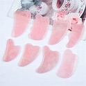 Wholesale Rose Quartz Gua Sha, Rose Quartz Gua Sha Facial Massage Stone