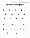 Fichas de Inglés para niños: Complete the alphabet