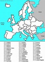 Blank Map Of Western Europe Quiz