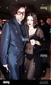 Director Tim Burton and his wife Lisa Marie at the Brit Awards Stock ...