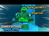 TDS ducky gladiator showcase | Roblox - YouTube