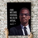 Home & Kitchen Unframed 12x24 Poster Culturenik TTL219 Malcolm X Quotes ...
