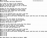 Walk On By, by The Byrds - lyrics with pdf