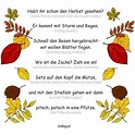 Pin von Beata Heimann auf Herbst | Fingerspiel herbst, Herbstgedichte ...