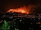 L'incendio doloso di Monreale in provincia di Palermo