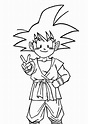 Imagen de Goku dragon ball GT niño pra colorear y dibujar - Dibujo para ...