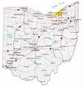 Map of Ohio - Cities and Roads - GIS Geography