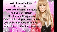 Hannah Montana - If We Were a Movie [Lyrics] - YouTube