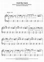Hold My Hand sheet music by Jess Glynne (Beginner Piano – 121987)