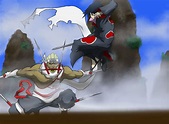 Sasuke vs. Killer Bee by artjordanrhodes on DeviantArt