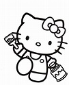 Dibujos de Hello Kitty para colorear. Imprime gratis 100 imágenes