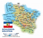 Karte von Schleswig-Holstein (Bundesland / Provinz in Deutschland ...