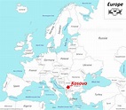 Kosovo location on the Europe map - Ontheworldmap.com