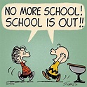 No more school! School is out! Linus and Charlie Brown. | Holiday ...
