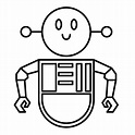 Dibujo de robot para colorear e imprimir - Dibujos y colores