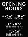 50 Free Business Hours Of Operation Sign Templates | Customize & Print