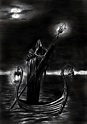 Charon- Ferryman across river Styx | Dark fantasy, Grim reaper art ...