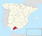 Mapa de Málaga | Provincia, Municipios, Turístico, Carreteras de Málaga ...