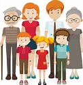 Member of family cartoon character on white background 2290235 Vector ...
