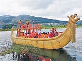 Barca de totora navega en san pablo | El Diario Ecuador