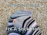 How to Fix a Hole in a Sock without Sewing or Darning? – Help Shoe