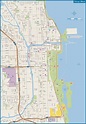 Mapa de Chicago: mapa offline y mapa detallado de la ciudad de Chicago