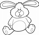 Printable Easter Bunny Coloring Page Kids Free Printable - Coloring Home