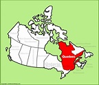 Quebec Province location on the Canada Map - Ontheworldmap.com