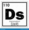 Elemento Químico De Darmstadtium Stock de ilustración - Ilustración de ...