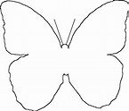 Butterfly outline butterfly template butterflies and decoration on ...