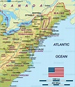 Boston, usa mappa - Boston su una mappa degli stati uniti (Stati Uniti ...