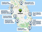 Map Of Florida Airports And Cities | US States Map