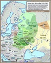 Historical map of Kievan Rus', 1220-1240 | Europe map, Historical maps ...