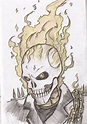 Ghost rider head by Flam-On on deviantART | Ghost rider drawing, Marvel ...