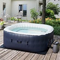 Amazon.com : U-MAX Inflatable Hot Tub 4-6 Person Portable Square Blow ...