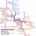 Metro Karte Düsseldorf (Düsseldorf Metro) | Mapa Metro