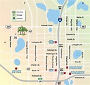 Orlando downtown tourist map - Ontheworldmap.com