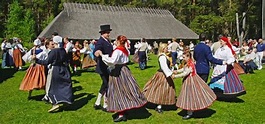 Denmark - National dance Danish Folk Dance | Estonia, Tallinn, Folk costume